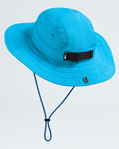 Kids Class V Brimmer Hat TNF Meridian Blue Logo Weather Topo Phantom Print BACK