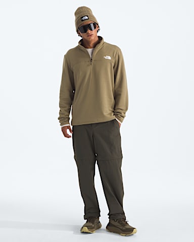 Mens Cedar Trail Grid Fleece Zip TNF Cedar HERO2