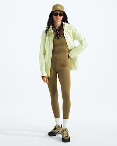 Womens Alta Vista Rain Jacket TNF Lemon Mist HERO2
