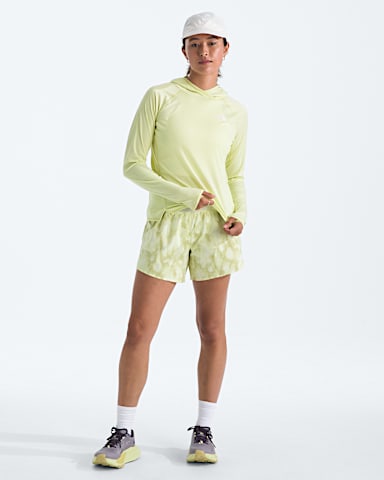 Womens Sunriser Hoodie TNF Lemon Mist HERO2