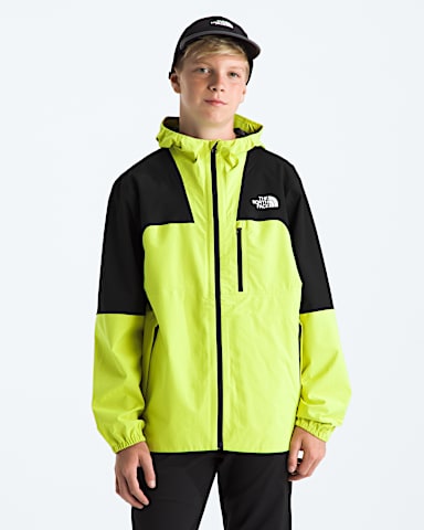 Boys Girls Hike Packable Shell TNF TNF BlackFizz Lime HERO2