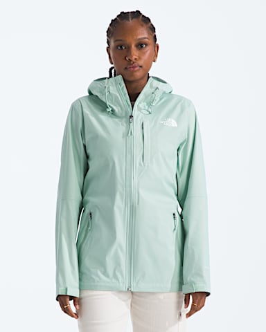 Womens Alta Vista Rain Jacket TNF Opal Frost Main