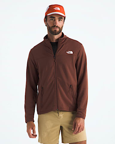 Veste en molleton Cedar Trail Grid  fermeture clair intgrale pour hommes TNF Terre De Braise HERO