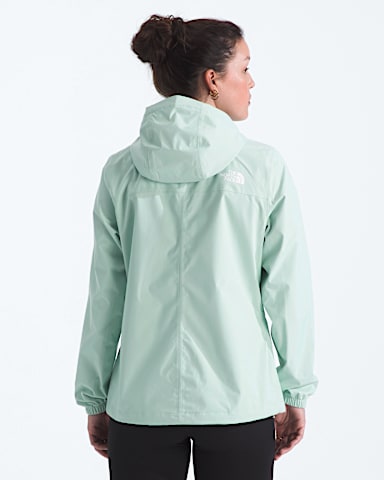 Womens Antora Rain Jacket TNF Opal Frost BACK