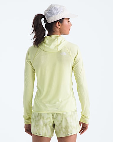 Womens Sunriser Hoodie TNF Lemon Mist BACK