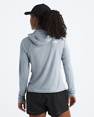 Womens Sunriser Hoodie TNF Frost Grey BACK
