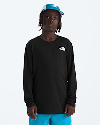 Boys  Girls 247 LongSleeve Tee TNF TNF Black HERO2