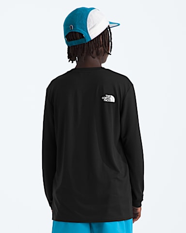Boys  Girls 247 LongSleeve Tee TNF TNF Black BACK