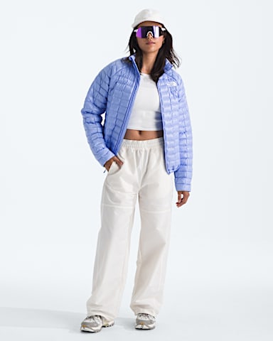 Womens THERMOBALL Jacket TNF Periwinkle Glow HERO2