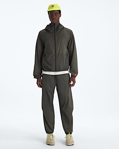 Manteau coupevent capuchon compressible TNF Red Box pour hommes TNF Vert Taupe Nouveau HERO2