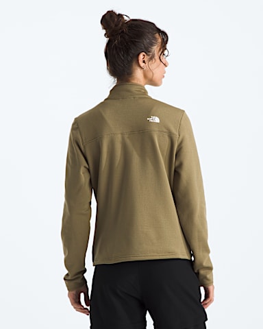 Womens Cedar Trail Grid Fleece Jacket TNF Cedar BACK