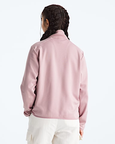 Womens TNF Performance Fleece FullZip Jacket TNF Metal Pink BACK