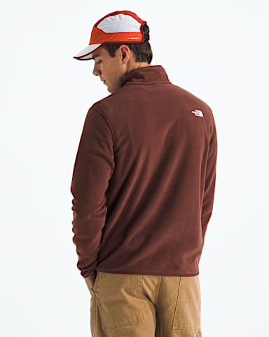 Mens Glacier Fleece Zip Jacket TNF Ember Soil BACK