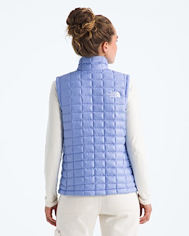 Womens THERMOBALL Vest TNF Periwinkle Glow BACK