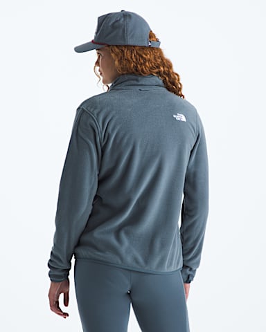 Womens Glacier Fleece Jacket TNF Granite Grey BACK