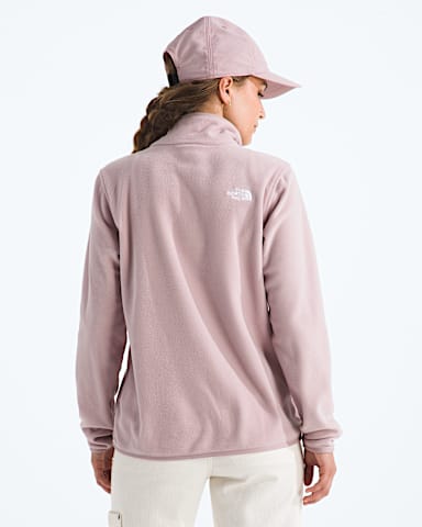 Womens Glacier Fleece Zip Jacket TNF Metal Pink BACK