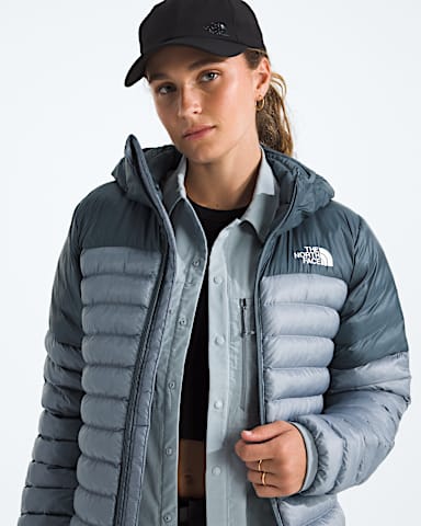 Womens Terra Peak Hoodie TNF Frost GreyGranite Grey HERO2
