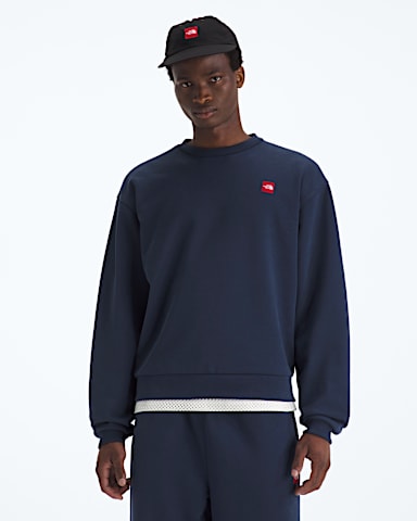 Chandail ras du cou TNF Red Box pour hommes TNF Bleu Sommet HERO