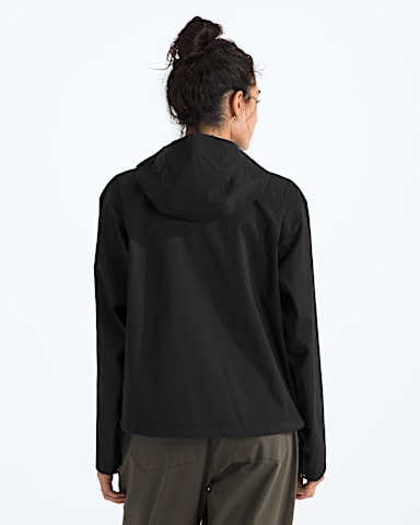 Manteau capuchon Voyage Rain 3L pour femmes TNF Noir TNF BACK