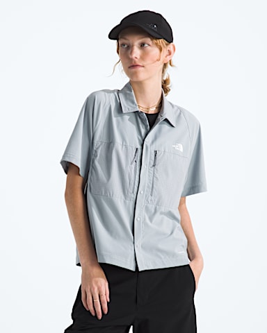 Womens Trail LIGHTRANGE ShortSleeve Shirt TNF Frost Grey Main