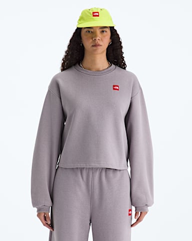 Womens TNF Red Box Crew TNF Transcendent Grey Main