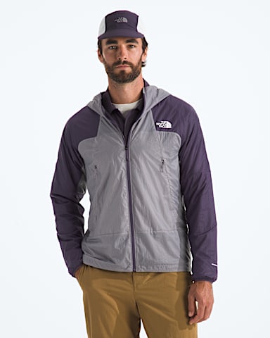 Mens Ridgelite FUTUREFLEECE Wind Jacket TNF Transcendent GreyEndless Dusk HERO