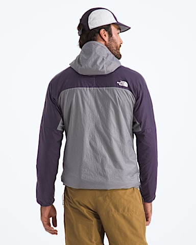 Mens Ridgelite FUTUREFLEECE Wind Jacket TNF Transcendent GreyEndless Dusk BACK