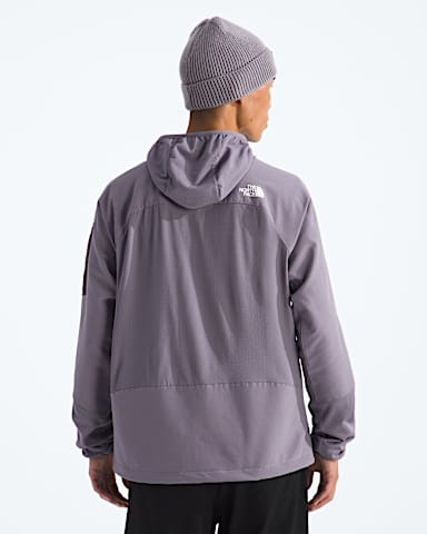 Mens Tek Approach FUTUREFLEECE Hooded Jacket TNF Transcendent Grey BACK