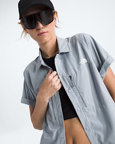 Womens Trail LIGHTRANGE ShortSleeve Shirt TNF Frost Grey HERO3