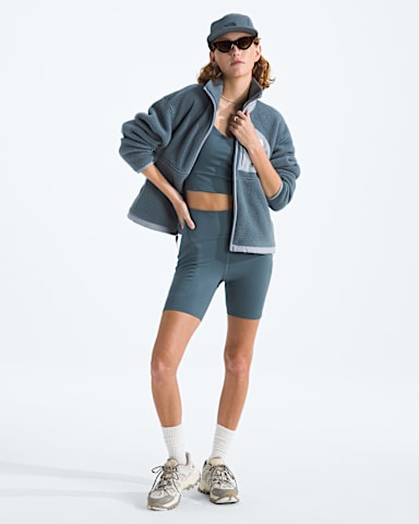 Womens Yumiori Off Peak FullZip Jacket TNF Granite GreyFrost Grey HERO2