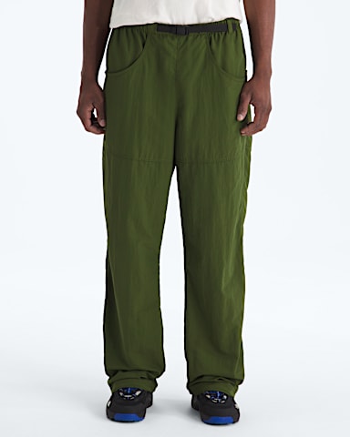 Mens TNF Red Box Nylon Belted Pants TNF Woodland Green HERO