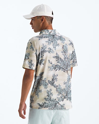 Polo imprim Adventure pour hommes TNF Beige PierreImprime Armoise BACK