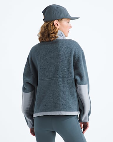 Womens Yumiori Off Peak FullZip Jacket TNF Granite GreyFrost Grey BACK