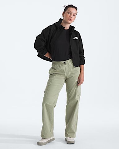 Womens Quest Cropped Jacket TNF TNF Black HERO2