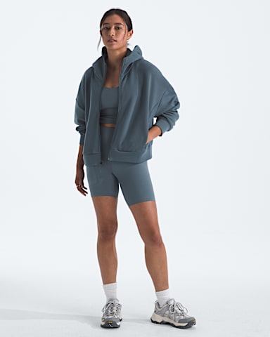 Womens Jaida Full Zip Hooded Jacket TNF Granite Grey HERO2
