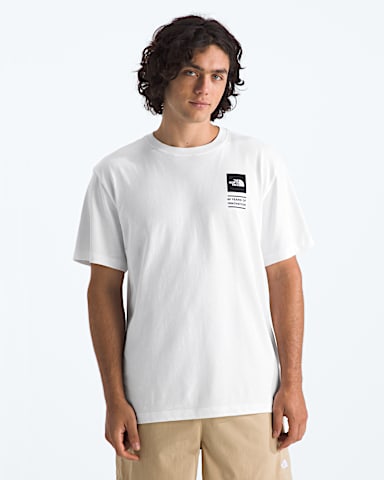 Mens Icon Celebration Regular ShortSleeve TeeGraphic TNF TNF White BACK