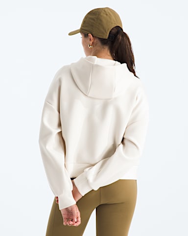 Womens Jaida FullZip Hooded Jacket TNF White Dune BACK