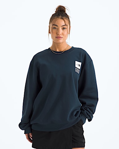 Unisex TNF Celebration Relaxed CrewGraphic TNF Summit Navy HERO3