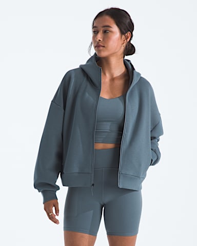 Womens Jaida Full Zip Hooded Jacket TNF Granite Grey Main