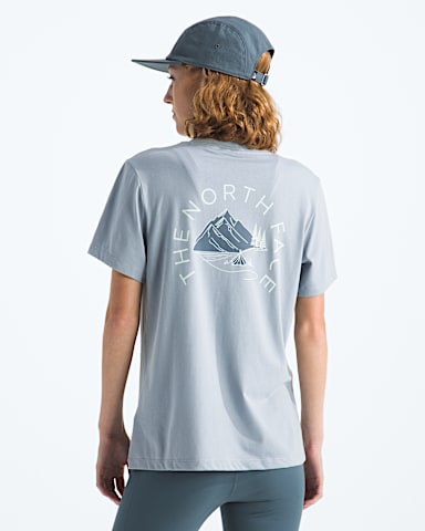 Womens Monte Regular ShortSleeve TeeGraphic TNF Frost Grey Main