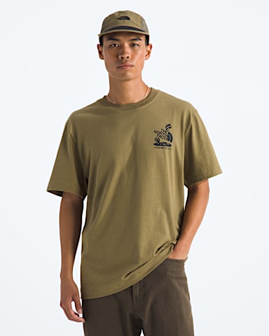 Tshirt manches courtes dcontract imprim Stones pour hommes TNF Cedre BACK
