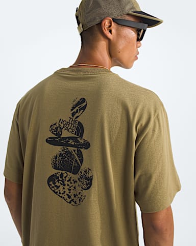 Tshirt manches courtes dcontract imprim Stones pour hommes TNF Cedre HERO2