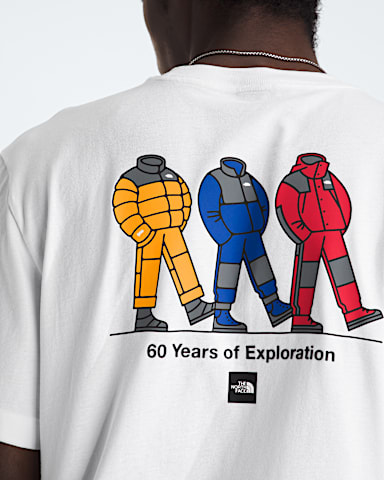 Mens TNF Celebration Relaxed ShortSleeve TeeGraphic TNF TNF White HERO2