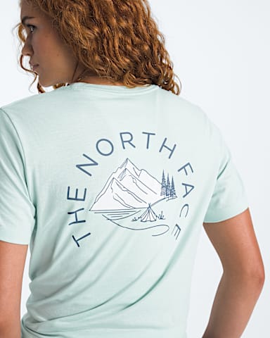 Womens Monte Regular ShortSleeve TeeGraphic TNF Opal Frost HERO2