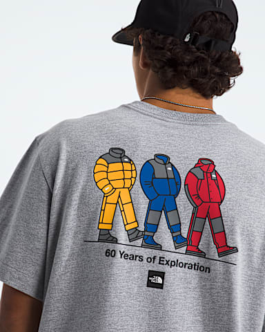 Mens TNF Celebration Relaxed ShortSleeve TeeGraphic TNF TNF Pale Grey Heather HERO2