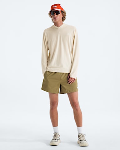 Mens Adventure Sun Hoodie TNF Desert Stone HERO2