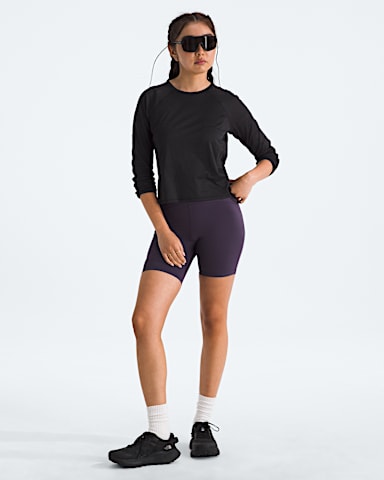 Womens Jaida LongSleeve TNF TNF Black Dark Heather HERO2