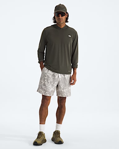 Mens Adventure Sun Hoodie TNF New Taupe Green HERO2
