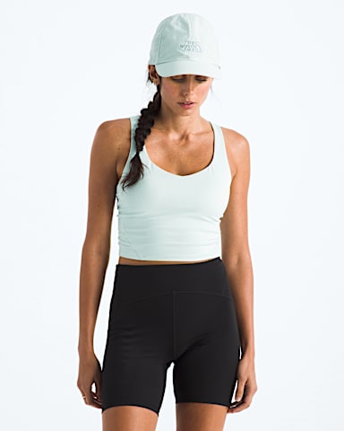Womens Jaida Long Line Bra TNF Opal Frost Main