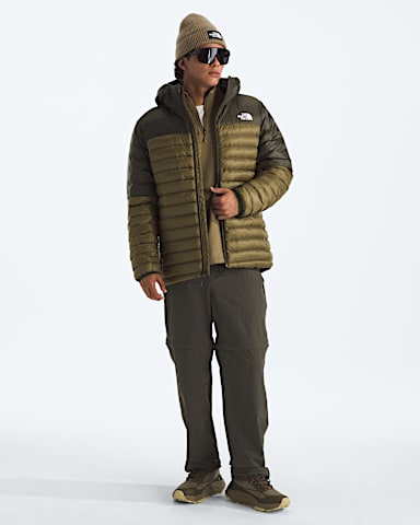 Chandail capuche Terra Peak pour hommes TNF Vert Taupe NouveauCedre HERO2